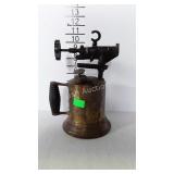 Brass blow torch by Fulton with partial label