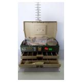 Plano fishing tackle box with lures & misc tackle