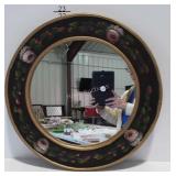 Round painted mirror, 22" across