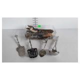 Kitchen utensils, serving tongs, ladle, garnish