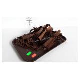 9 Animal traps, 8" long, rusty