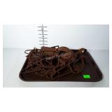 9 Animal traps, 8" long, rusty