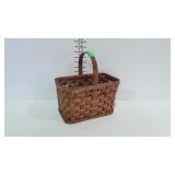 Older splint basket, marked B.W.M.  N.Y.
