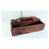 Primitive wooden tool tote - 19 x 10
