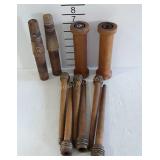 Wooden thread spools