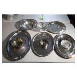 Silver plate - basket, bottle coaster, serving