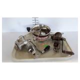 Griswold # 1, & Keystone #5 meat grinders, and