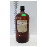 Brown apothecary bottle, 1 gallon size with lid &