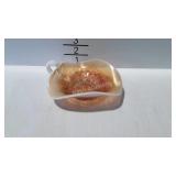 Carnival glass nappy dish