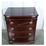 Bombay Co. Mahogany Bedside Chest with writing