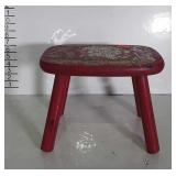 Small red painted Step Stool
