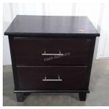 Cort Furniture Brown 2 Drawer Nightstand, USA