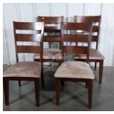 Set of 4 Dining Chairs, seat upholstery needs