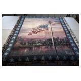 Thomas Kinkade cotton throw, 64 x 42