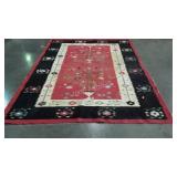 Rug, 70x90" has border Wear