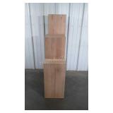 Three Wood Block Displays, all about 14" wide two