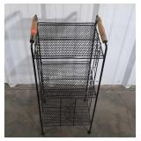 Early Accent Side Stand, wire mesh 3 shelf phone