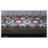 Holiday theme bedspread, poly cotton blend,