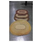 Four Braided Door mat style Rugs