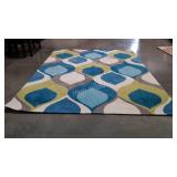 Dalyn Room Rug 8x10ft, teal color Tear Drops