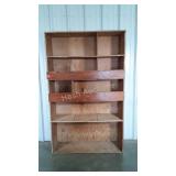 Plywood made shop storage cabinet, 4x8ft tall