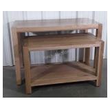 Nest of 2 Tables. Display Style, 40 & 48" wide.