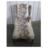 Wingback Chair with Ottoman, used still very