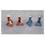 Four jack stands 3000 capacity