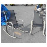 Two patio rocking chairs