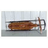 Airline Junior Flexible Flyer Sled, 46" long.
