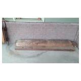 Three mantle style pine boards, the thickness is