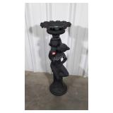 Cast Iron Garden Statue Planters, Lady and Child