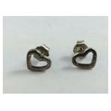 Sterling Silver Heart Earrings