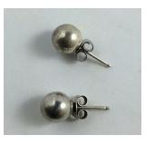 Sterling Silver Ball Earrings