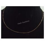 Gold over Sterling Silver 18 inch Box Link