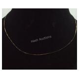 Gold over Sterling Silver 18 inch Box Link