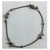 Sterling Silver Dolphin 8 inch Bracelet