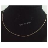 Sterling Silver Twist 18 inch Necklace