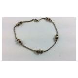 Sterling Silver Ball 7.5 inch Bracelet