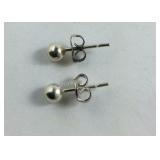 Sterling Silver Ball Earrings