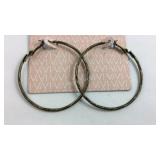 ViVI Gold Tone Large Hoop Earrings New with Tag