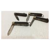 Four pocket knives