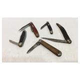 Five pocket knives