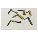 Six pocket knives