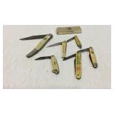 Group of pocket knives