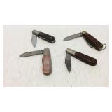 Four pocket knives
