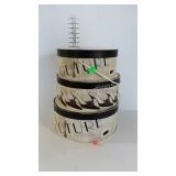 Nest of 3 home decor storage / hatboxes