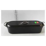 Fish steamer pot with lid and lift-out rack- 18x 6