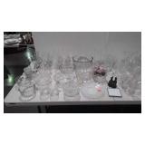 Large group lot of glassware