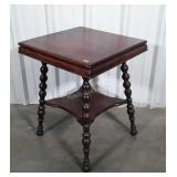 Parlor Accent Lamp Table with secondary shelf,